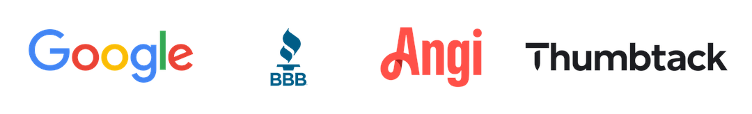 Google 5-Star Rated, BBB Accredited, Angi Listed Pro, Thumbtack Top Pro