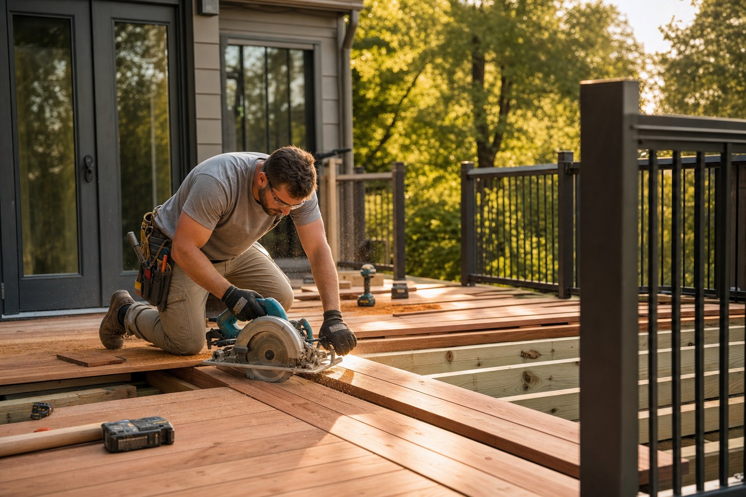 Deck and fence repair, staining and replacement by 615 Home Pros Nashville TN