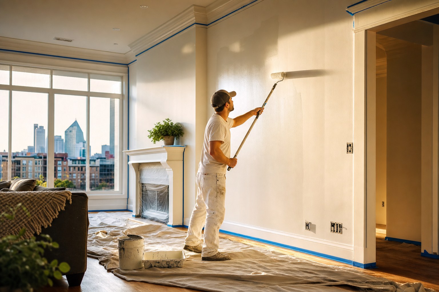 Interior house painting by 615 Home Pros in Nashville TN